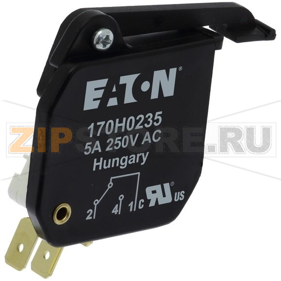 Микровыключатель, 5 A, AC 250 В, IEC размеры выступа 6,3x0,8 Eaton MICROSWITCH T1 5A 250V X0-3 