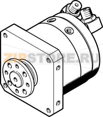 Привод неполноповоротный Festo DSM-T-40-270-P-FW-A-B 