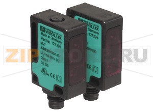 Датчик сквозного луча Thru-beam sensor M7/MV7/59/76a/102/126b/143 Pepperl+Fuchs Описание оборудованияThru-beam sensor for standard applications, miniature design, 4.5&nbspm detection range, red light, dark on, NPN output, weak signal output, test input, M8 plug