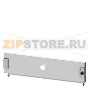 SIVACON S4, Compartment door, for 3VA molded case circuit breaker with door-coupling rotary operating mechanism, 3VA12 (250 A), horizontal, fixed mounting, connection system Number of switches 1, IP40, H: 150 mm, W: 600 mm, double-bit Siemens 8PQ2015-6BA3 