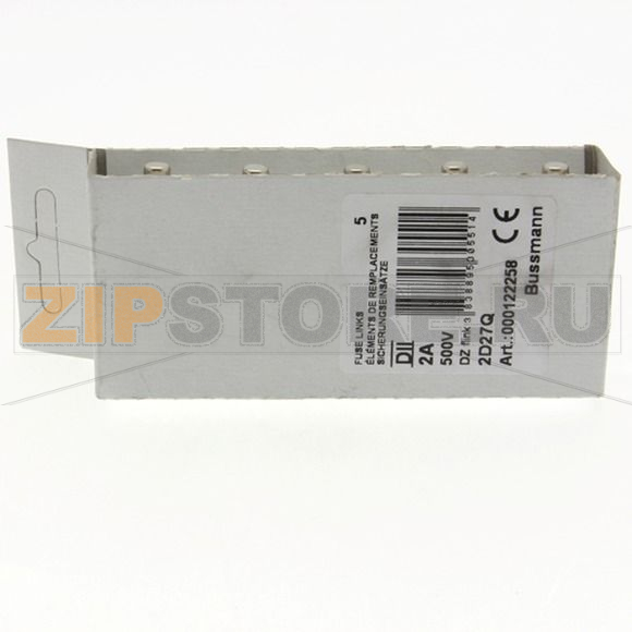Предохранитель, 2 A, AC 500 В, 50 кА, D2, gR, IEC быстродействующий Eaton FUSE 2A DII/E27 500VAC 