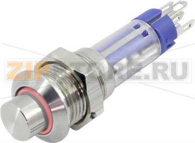 Кнопка, 1 шт TRU Components TC-GQ10-K-11E/R/24V/S203 