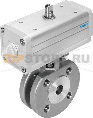 Кран шаровой с приводом Festo VZBC-65-FF-16-22-F07-V4V4T-PP180-R-90-C 