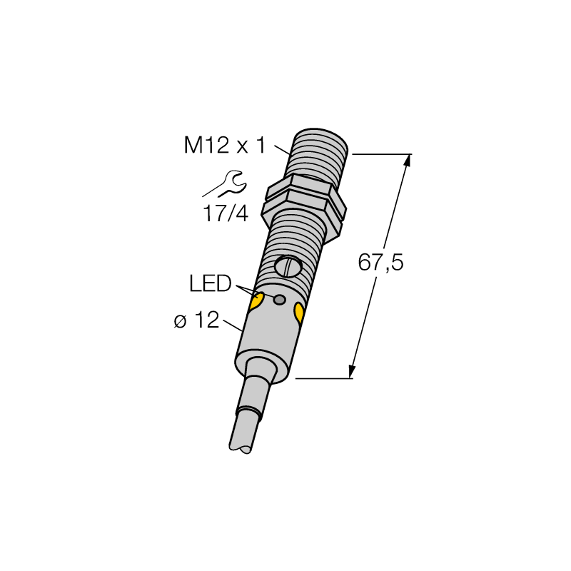 Датчик фотоэлектрический Turck M12PFF75 