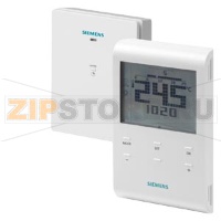 Беспроводной комнатный термостат c авто-таймером, включая приемник Siemens RDE100.1RFS