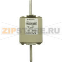 Предохранитель, 350 A, AC 690 В, 200 кА, 55x71x150 мм, aR, DIN, IEC Eaton FUSE 350A 690V DIN 2* AR