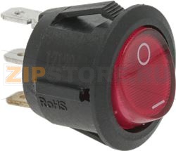 ОДНОПОЛЮСНЫЙ ВЫКЛЮЧАТЕЛЬ КРАСНЫЙ 