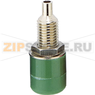 Гнездо лабораторное, Ø контакта: 4 мм, зеленое, 100 шт TRU Components TC-2519017 