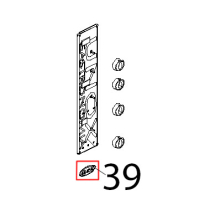 Etichetta ellisse 78x33, argento con bordo est. Unox XB 403G