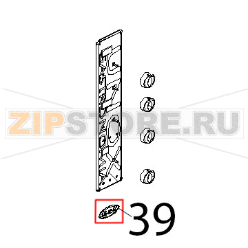 Etichetta ellisse 78x33, argento con bordo est. Unox XB 403G Etichetta ellisse 78x33, argento con bordo est. Unox XB 403GЗапчасть на деталировке под номером: 39