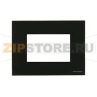Рамка на 3 модуля, стекло чёрное ABB 2CLA247300N3101