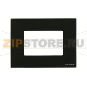 Рамка на 3 модуля, стекло чёрное ABB 2CLA247300N3101 