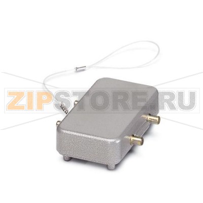 Защитная крышка HEAVYCON Phoenix Contact HC-B 10-SD-FQU/FS-AL тип B10, для нижних частей корпусов с двумя защелками, со шнуром, IP65, алюминиевая.Минимальный заказ: 10 шт.Упаковка: 10 шт.