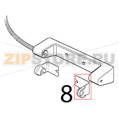 Protezione in plastica Scotsman MF 46 AS Protezione in plastica Scotsman MF 46 ASЗапчасть на деталировке под номером: 8