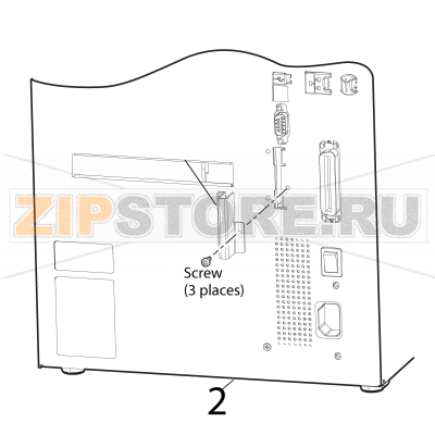 Rear plate Intermec PD42 Rear plate Intermec PD42Запчасть на деталировке под номером: 2Название запчасти на английском языке: Rear plate Intermec PD42.