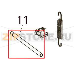 Head block fulcrum shaft Toshiba TEC SP40II Head block fulcrum shaft Toshiba TEC SP40IIЗапчасть на деталировке под номером: 11