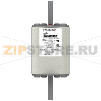 Предохранитель, 250 A, AC 1250 В, 100 кА, size 1, 53x63x135 мм, aR, IEC Eaton FUSE 250A 1250V 1 