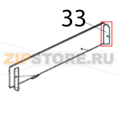 Right plastic insert Scotsman AF 124 Right plastic insert Scotsman AF 124Запчасть на деталировке под номером: 33