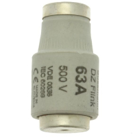 Предохранитель, 63 A, AC 500 В, 100 кА, D3, gL/gG, IEC с задержкой Eaton FUSE-D3 63A T GL/GG 500VA