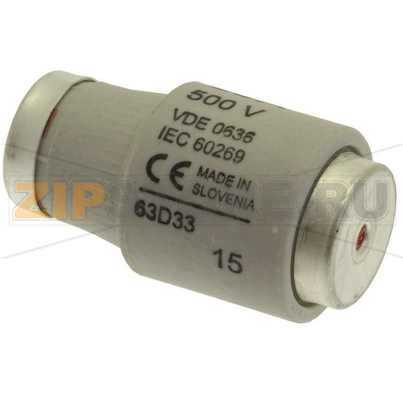 Предохранитель, 63 A, AC 500 В, 100 кА, D3, gL/gG, IEC с задержкой Eaton FUSE-D3 63A T GL/GG 500VA 