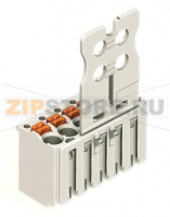 1-проводниковая розетка; Зажимная планка; 1,5; Шаг контактов 3,5 мм; 8-пол.; 1,50 mm; светло-серые Wago 2091-1108