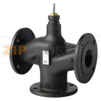 VXF53.80-100 - 3-ходовой седельный клапан, фланцевый, PN25, DN80, kvs 100 Siemens VXF53.80-100