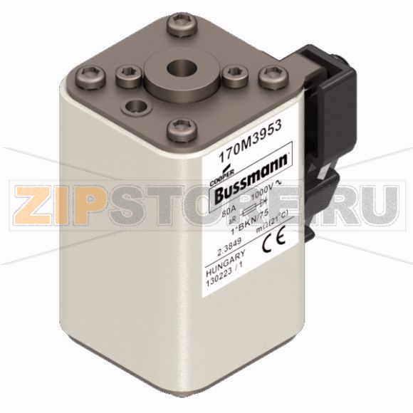 Предохранитель, 80 A, AC 1000 В, 150 кА, size 1, 43x61x74 мм, aR, IEC UL Eaton FUSE 80A 1000V 