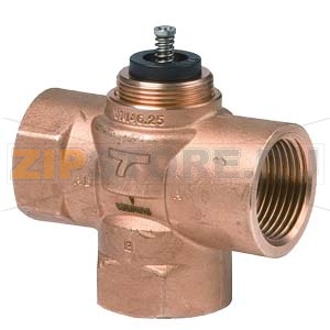 VXI46.25 - 3-ходовой зональный клапан, внутренняя резьба, PN16, DN25, kvs 5, байпас kvs 3 Siemens VXI46.25 