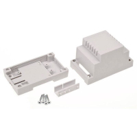 Корпус на DIN-рейку 53x89x65 мм, материал: ABS-V0, серый, 1 шт TRU Components TC-7910728