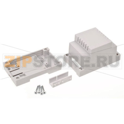 Корпус на DIN-рейку 53x89x65 мм, материал: ABS-V0, серый, 1 шт TRU Components TC-7910728 