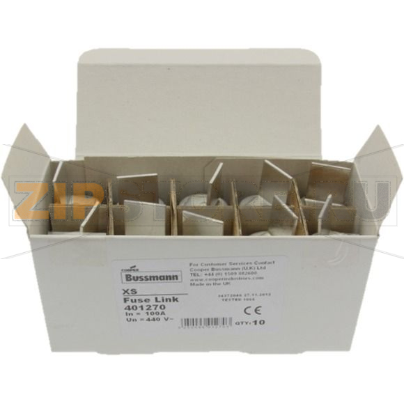 Предохранитель, 100 A, AC 440 В, 80 кА, BS88/F3, 27x80 мм, gL/gG, BS Eaton 100Amp 440Vac OFFSET B 