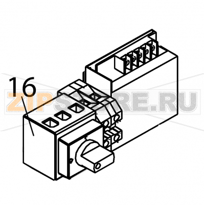 Blue neutral connector 35mm 125A Fagor LA-18 TP2 E Blue neutral connector 35mm 125A Fagor LA-18 TP2 EЗапчасть на деталировке под номером: 16Название запчасти Fagor на английском языке: Blue neutral connector 35mm 125A LA-18 TP2 E.