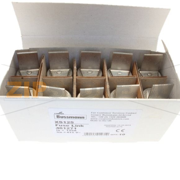 Предохранитель, 125 A, AC 440 В, 80 кА, BS88/F3, 27x80 мм, gL/gG, BS Eaton 125Amp 440Vac OFFSET B 