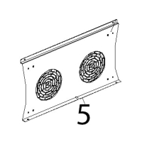 Stainless steel fan guard L.M. rossella Unox XF 193