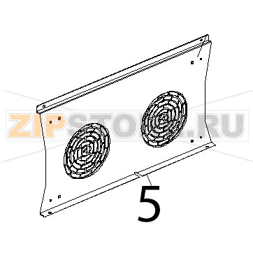 Stainless steel fan guard L.M. rossella Unox XF 193 Stainless steel fan guard L.M. rossella Unox XF 193Запчасть на деталировке под номером: 5