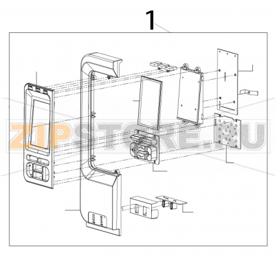 LCD Panel assembly TSC MX640P LCD Panel assembly TSC MX640PЗапчасть на деталировке под номером: 1