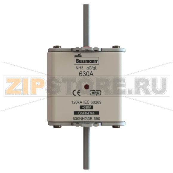 Предохранитель,400A,AC690В,120кА,NH3,gL/gG,IECEatonNHFUSE400A690VgGSIZE3