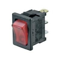 Переключатель клавишный 250 В/AC, 6 А, 1 x выкл/вкл, 1 шт SCI R13-66B-02