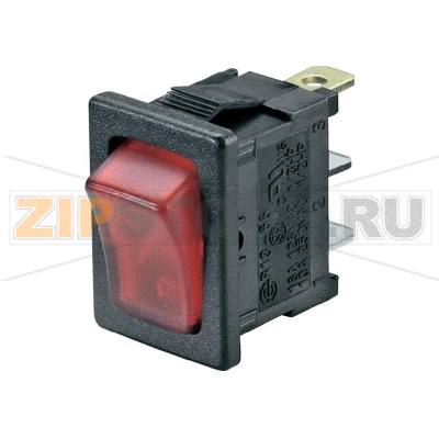 Переключатель клавишный 250 В/AC, 6 А, 1 x выкл/вкл, 1 шт SCI R13-66B-02 