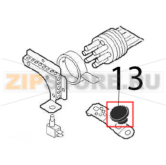 Ручка крышки Angelo Po 04WFR3ED Ручка крышки Angelo Po 04WFR3EDЗапчасть на деталировке под номером: 13