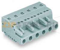 MCS MIDI Classic 1-проводниковая розетка; 2,5 мм; Шаг контактов 7,5 мм; 10-пол.; 2,50 mm; серые Wago 231-210/026-000
