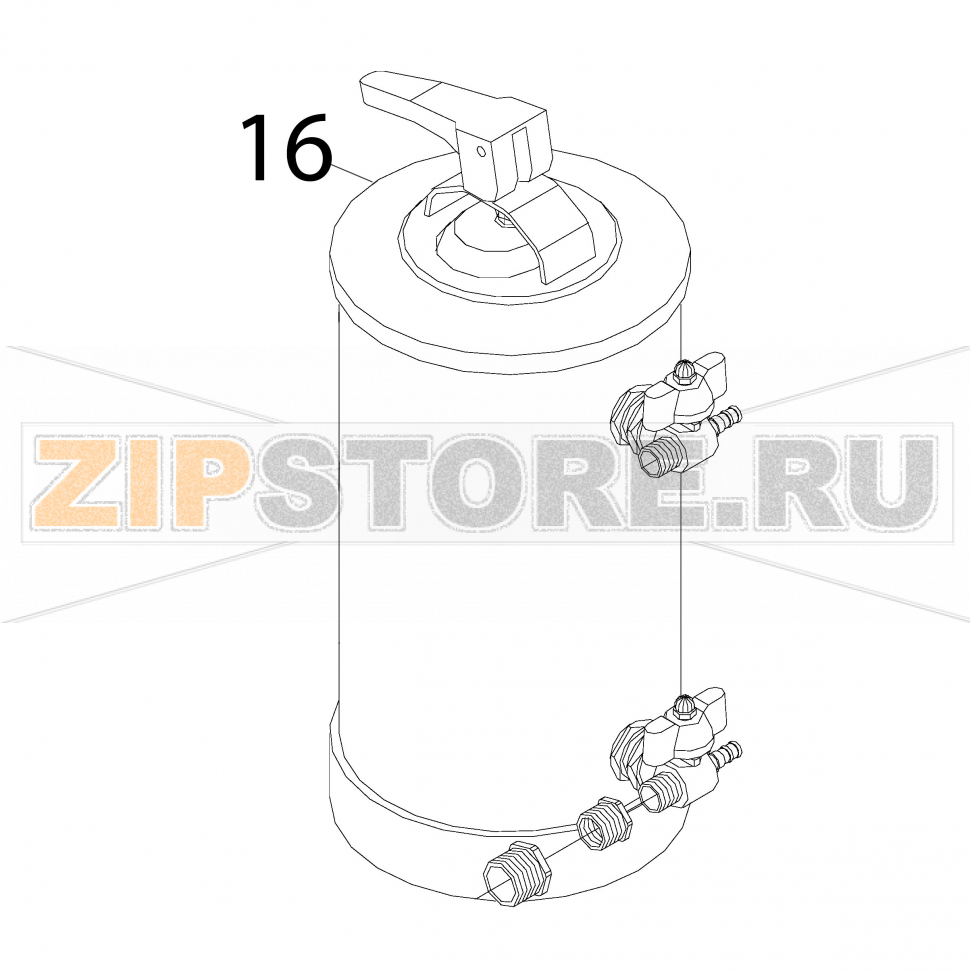 Water softener 12 L Fagor FI-64 B Water softener 12 L Fagor FI-64 BЗапчасть на деталировке под номером: 16Название запчасти Fagor на английском языке: Water softener 12 L FI-64 B.