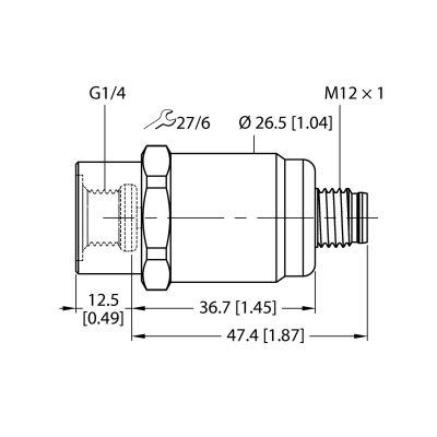 Датчик давления Turck PT1R-1001-I2-H1143 