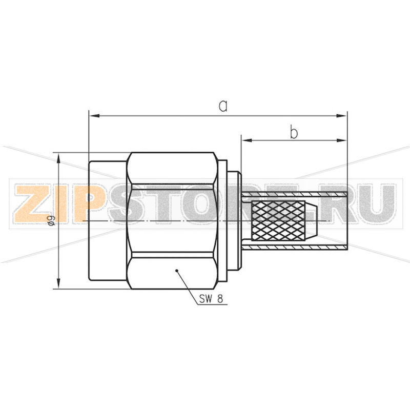 Разъем SMA, 50 Ом, 1 шт Telegärtner J01150A0019 