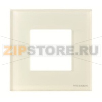 Рамка одноместная, двухмодульная, стекло белое ABB 2CLA227100N3001