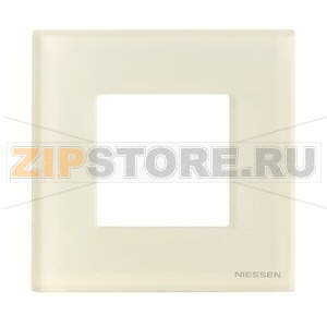 Рамка одноместная, двухмодульная, стекло белое ABB 2CLA227100N3001 