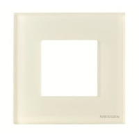 Рамка одноместная, двухмодульная, стекло белое ABB 2CLA227100N3001