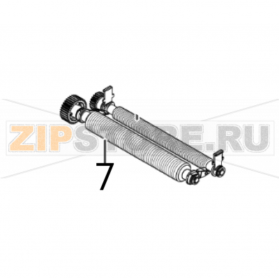 Platen roller S/A Sato FX3-LX Platen roller S/A Sato FX3-LXЗапчасть на деталировке под номером: 7Название запчасти на английском языке: Platen roller S/A Sato FX3-LX.