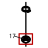 Hexagonal nut M-12 Fagor FI-2700I