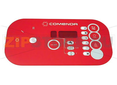 Накладка панели управления Comenda AC2 Накладка панели управления для посудомоечной машины Comenda AC2Запчасть на деталировке под номером: 461506